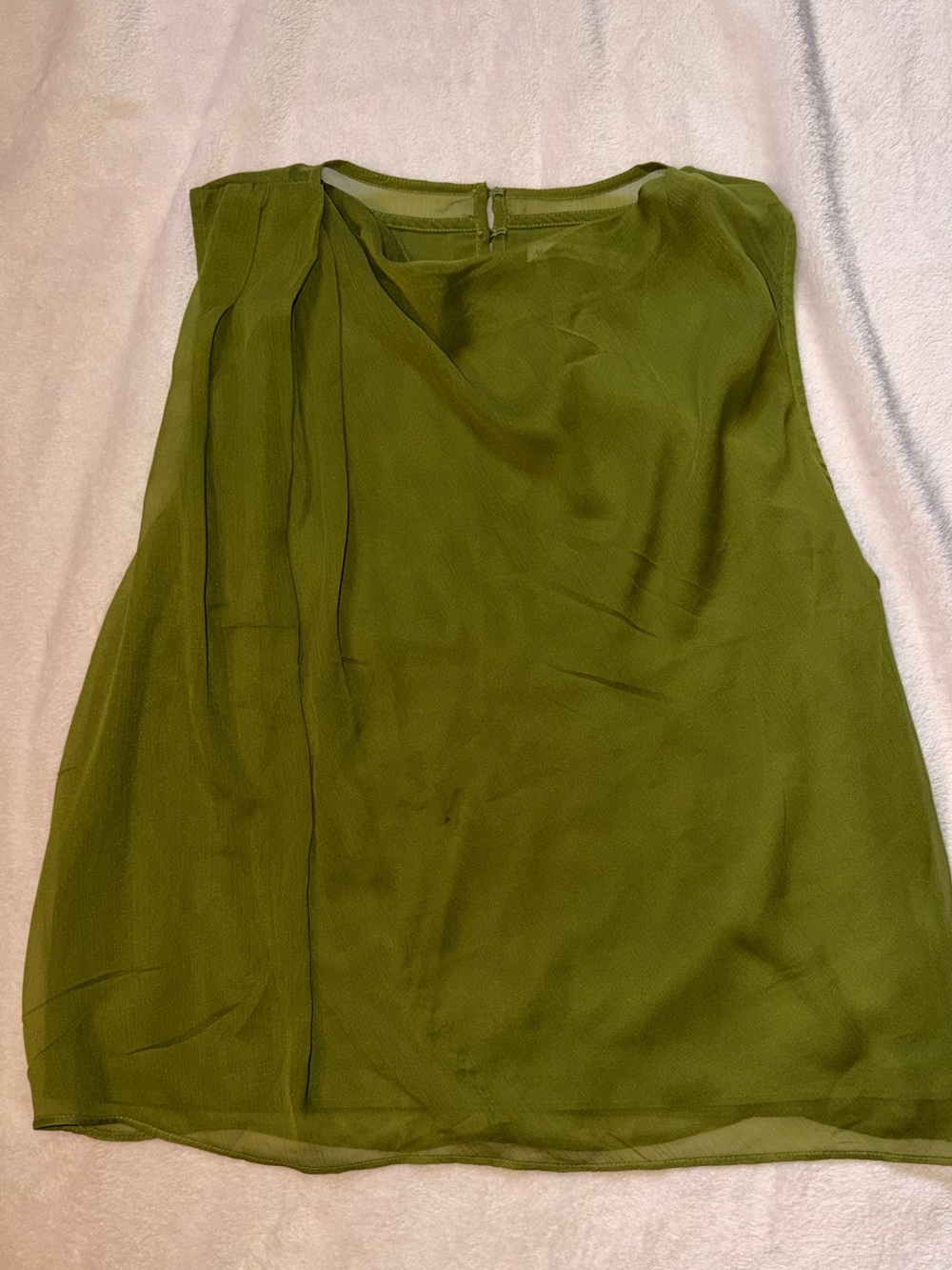 Abercrombie & Fitch Olive Green Sleeveless Blouse